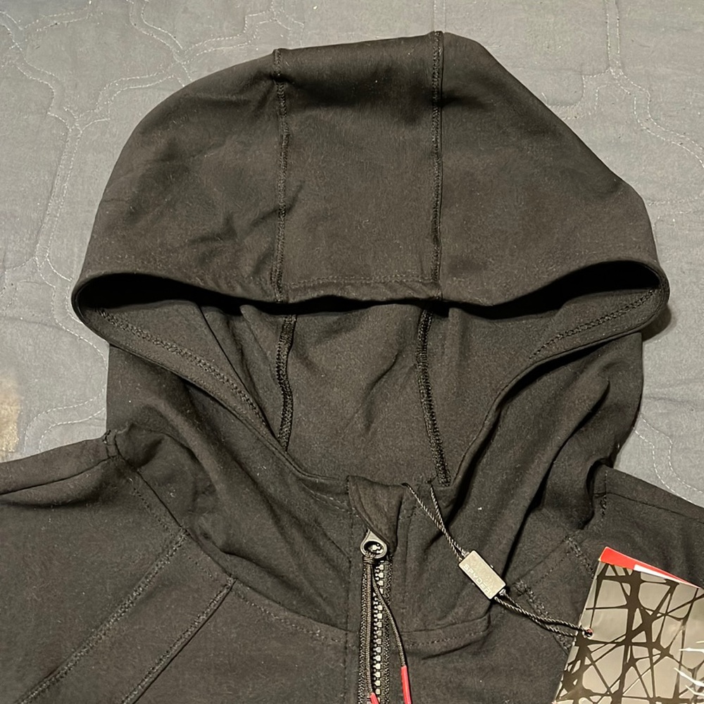NWT Women’s SPYDER Sport Style-Size L, BLACK, 81% poly 19%Spandex. GREAT HOODIE